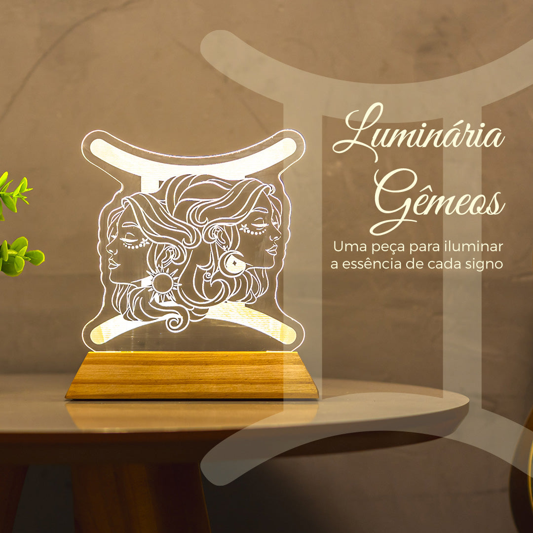 Luminária Signos Gêmeos