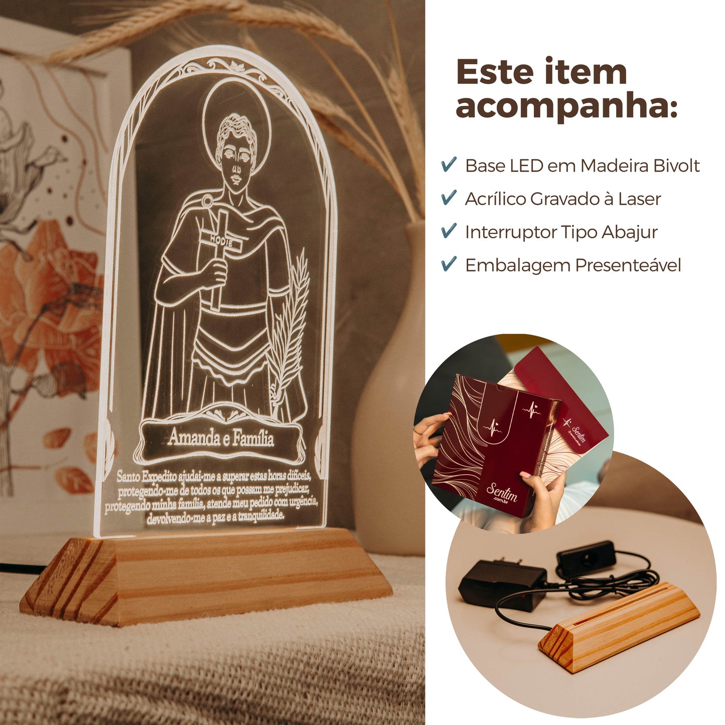 Luminária de Santo Expedito