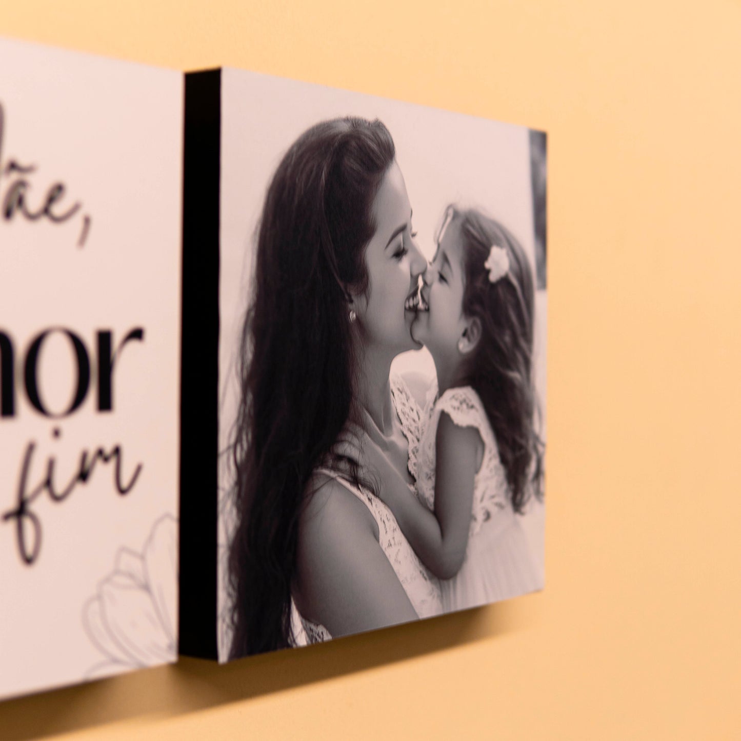 Quadros Mãe Amor Sem Fim - Kit Personalizado Com Foto