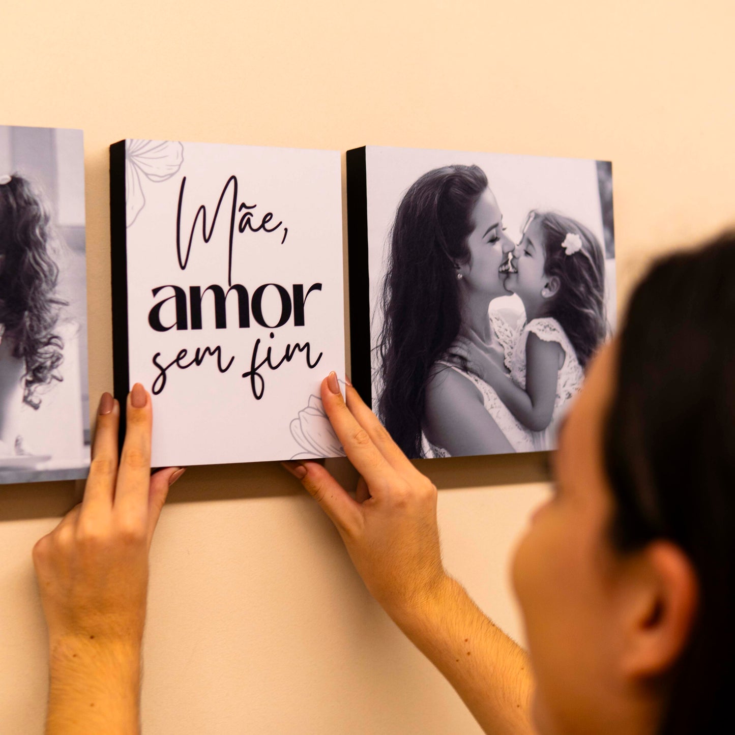Quadros Mãe Amor Sem Fim - Kit Personalizado Com Foto
