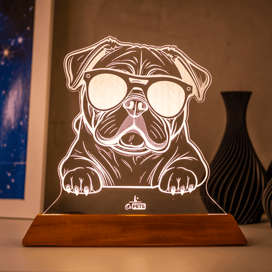 Luminária de Cachorro Pug