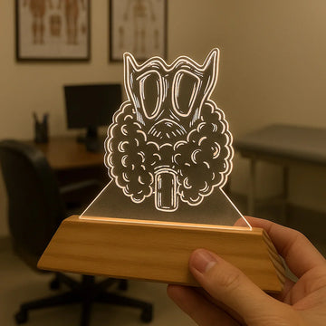 Luminária Tireoide - Presente Médico Display LED Acrílico Troféu Adorno de Mesa Decoração Medicina Corpo Humano