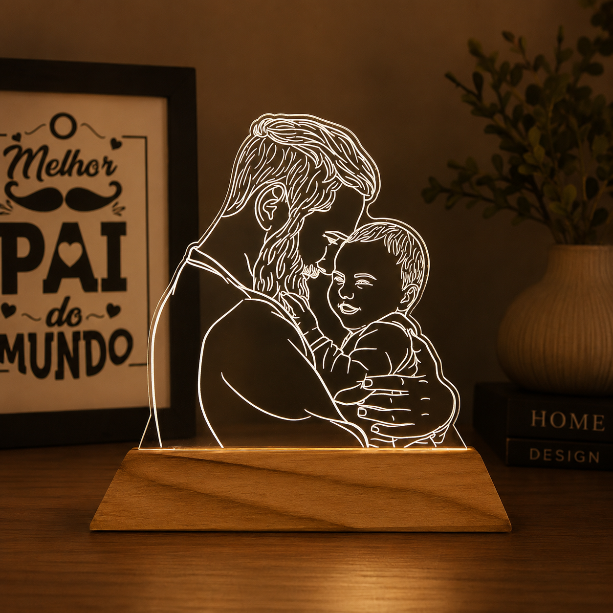 Luminária Personalizada Com Foto