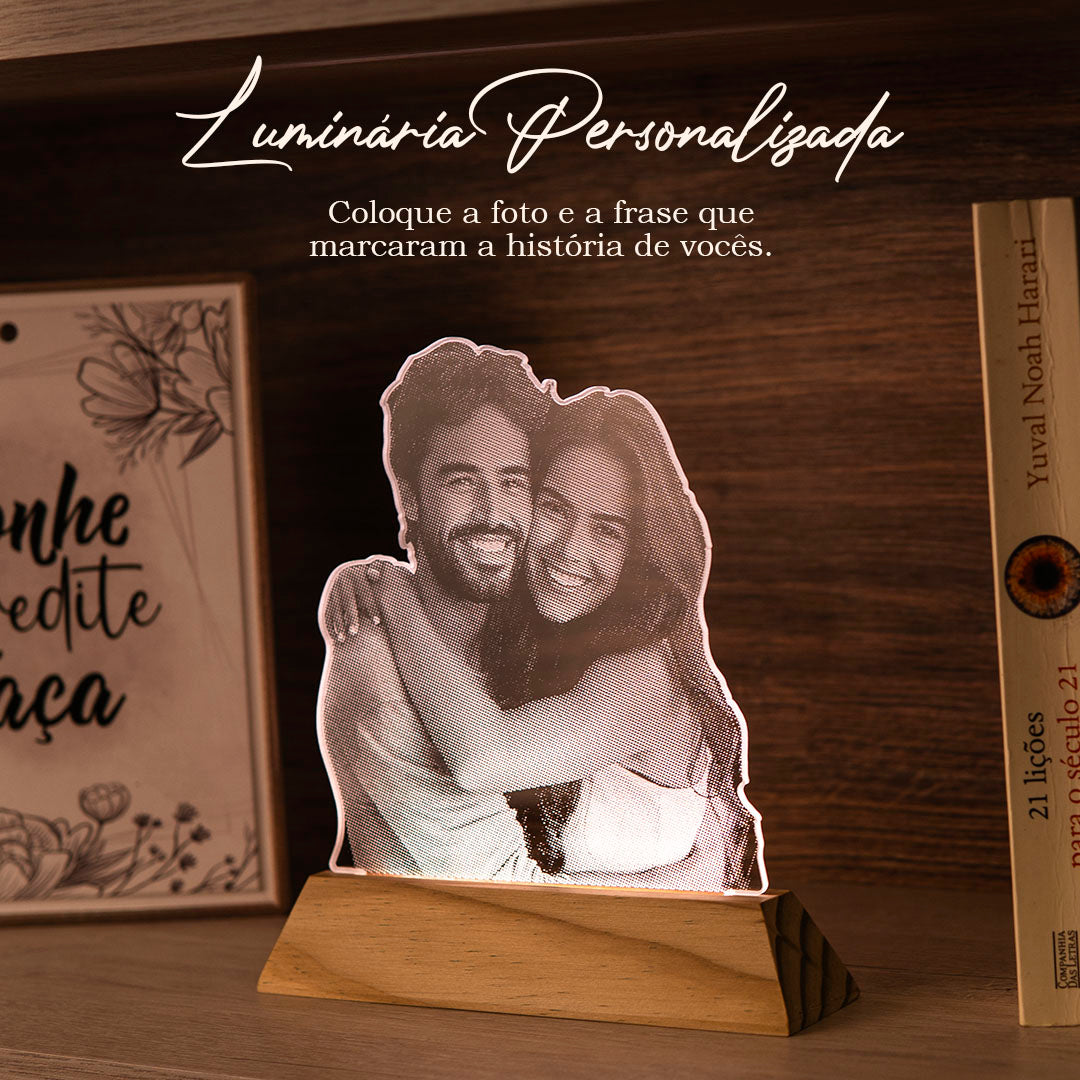 Luminária Personalizada Com Foto