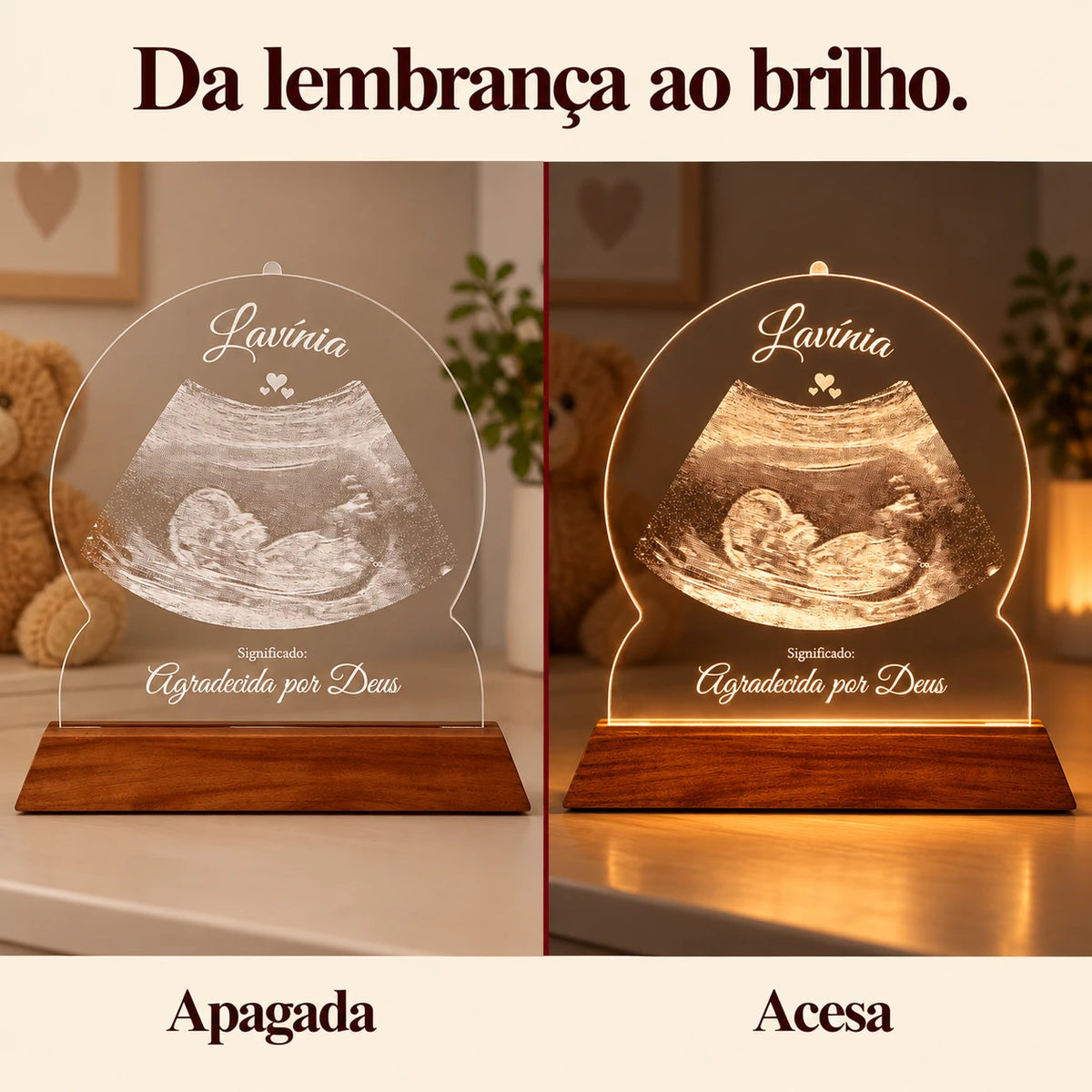 luminaria ultrassom 07 acesa apagada