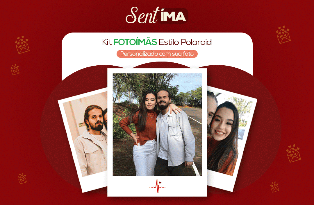 Polaroid SentÍMA - Fotoíma RETRÔ Kit Com 12 Fotos