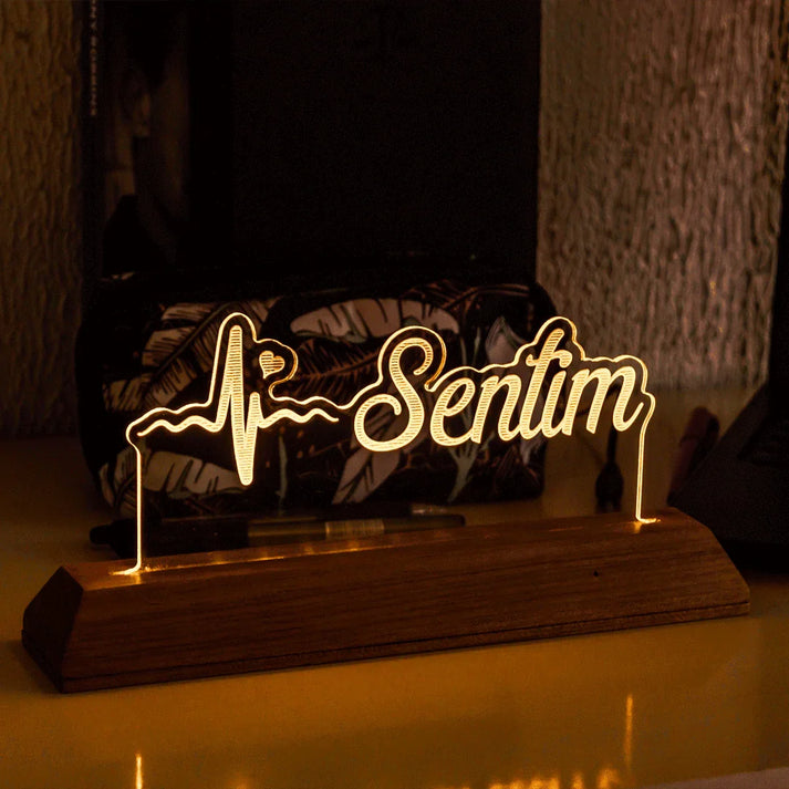 Luminária Logotipo Personalizado Com Iluminação LED – Sentim